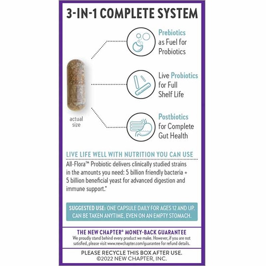 Probiotic All-Flora Live Probiotics, NCH
